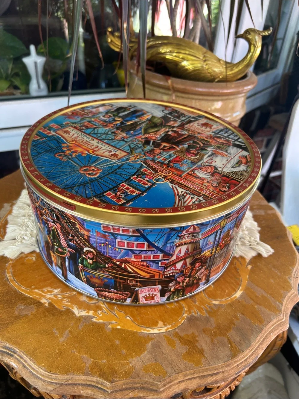 Jacobsen's Decorative Butter Cookies Tin - Multicolor